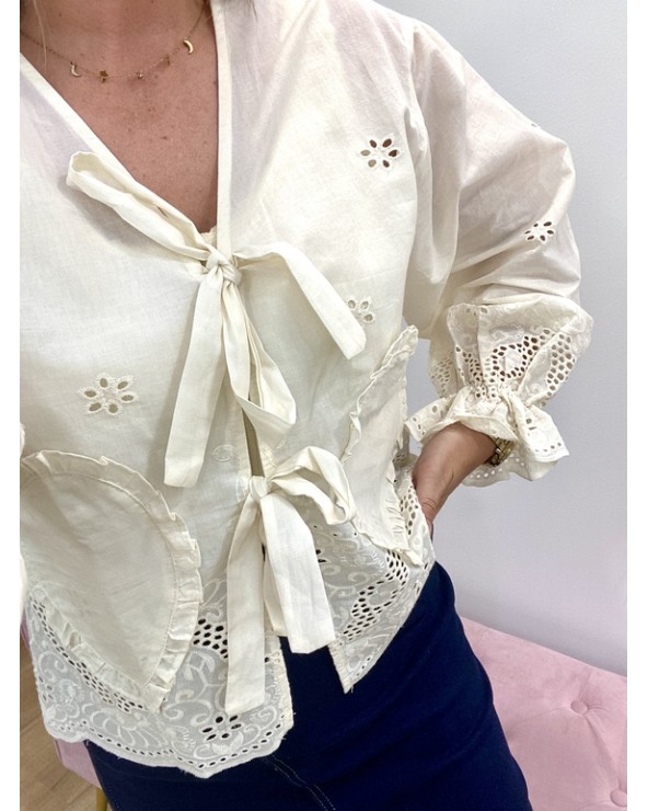 Blouse à nœuds