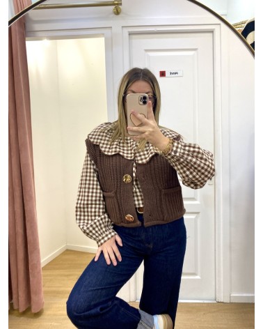 Blouse Claudine (choco)