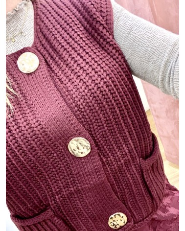 Gilet Kelly (bordeaux)